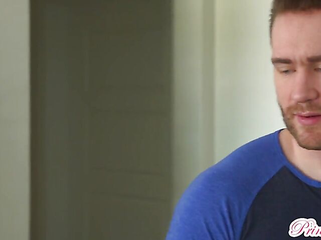 Bad stepsister Lana Smalls gets some cock in the laundry room