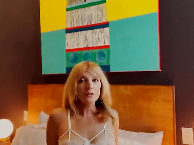 Mona Wales' wedding night POV fantasy in sexy lingerie