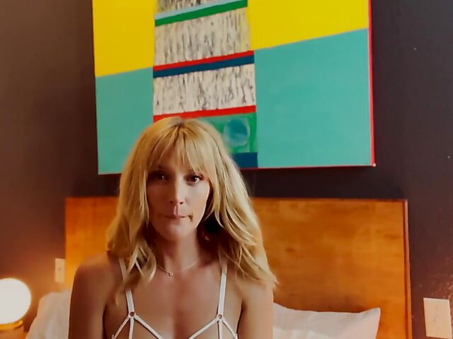 Mona Wales' wedding night POV fantasy in sexy lingerie