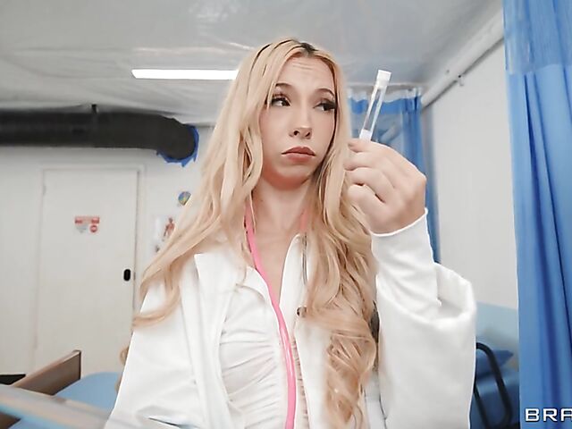 FFM threesome at the hospital with Kenzie Reeves and Bailey Base