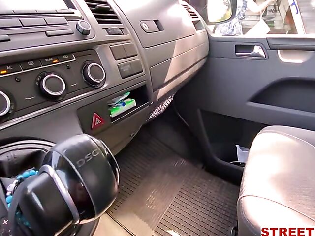 Little Caprice POV car sex in her lovely dress