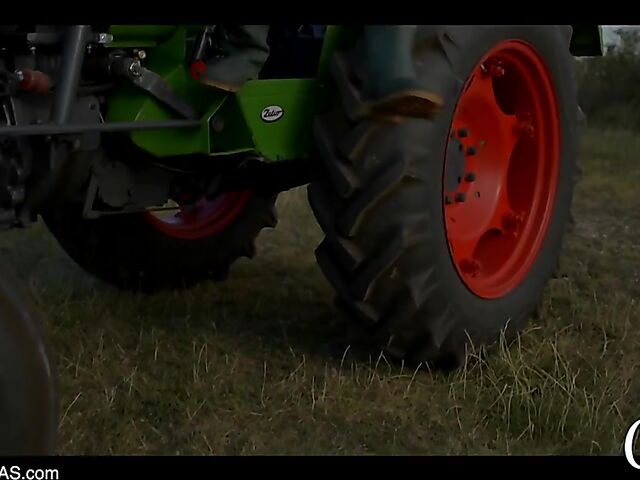 Alexis Crystal and Little Caprice lesbian sunset loving in the field