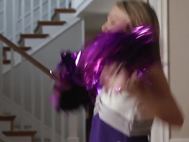 Old vs young with slutty cheerleader Mia Kay