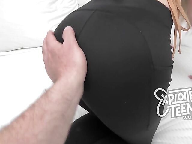 POV casting creampie with natural tits babe Josie