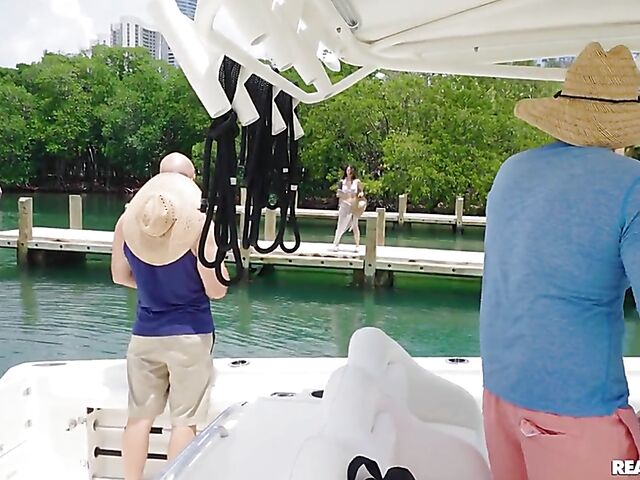 Boat sex with tattooed hot chick Valerica Steele