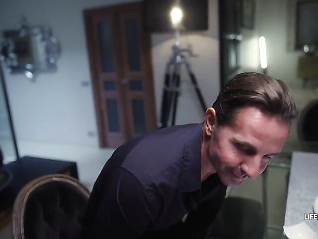 MILF POV threesome with anal featuring Shalina Devine