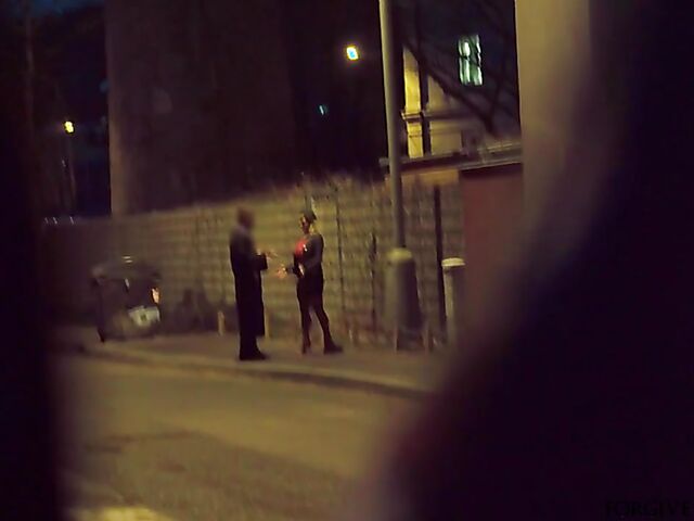 MILF whore Aubrey Black gets tricked into sex in the street