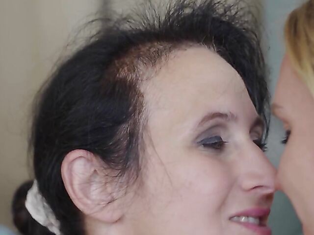 Old and young lesbian group sex with hot mature women