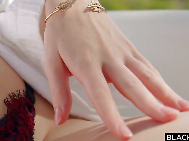 Black on redhead interracial ecstasy featuring Scarlett Jones