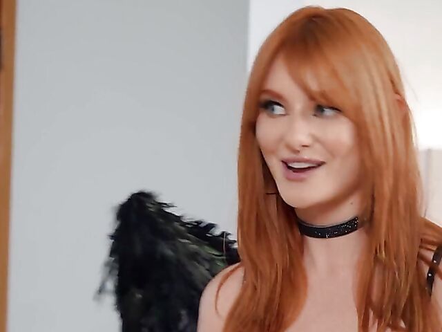 Black and white lesbian angels  Amari Anne and Lacy Lennon