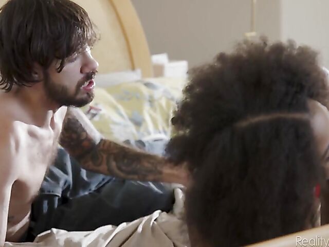 White meat for long-legged ebony MILF Olivia Jayy