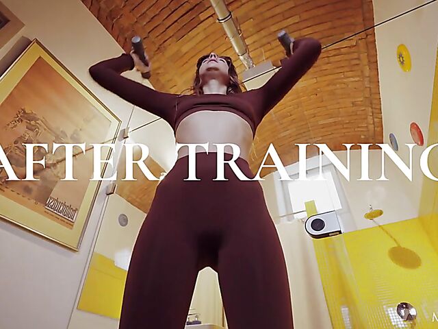 Fit babe Melena A enjoys dildo masturbation in the shower