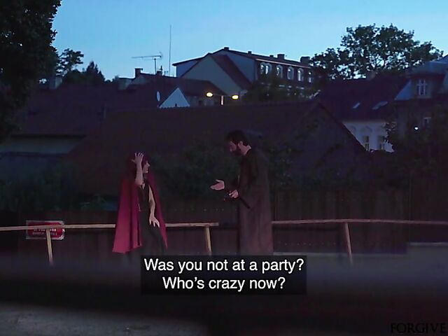 Blonde slut gets picked up and railed in the night on Halloween