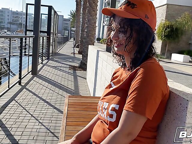 Big tits blowjob from your point of view with busty Crystal Chase