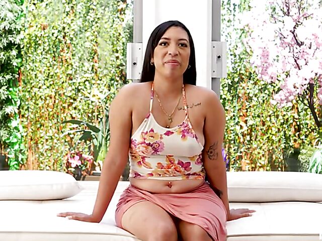 POV casting with a delicious latina called Bonita