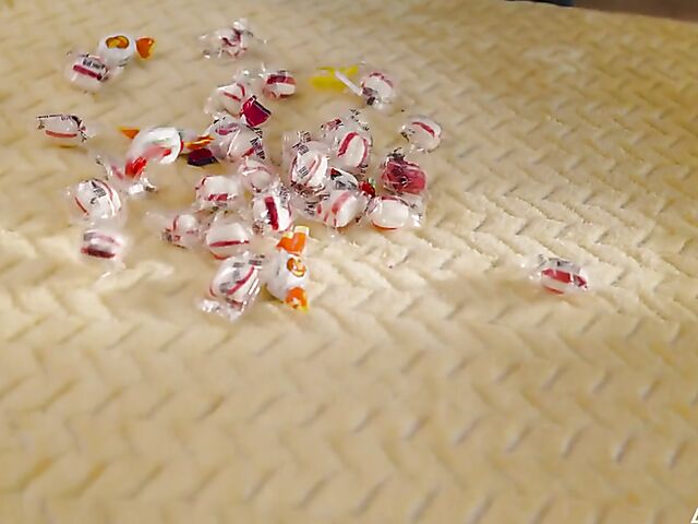 Kimmy Kimm - Asian babe in fishnets and boots gets a dick on Halloween