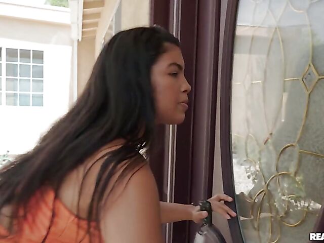 Curly ebony girl Willow Ryder can't stop pleasuring her lucky lover