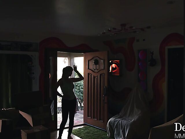 Brunette on brunette lesbian scene with Alex Coal and Lexi Luna