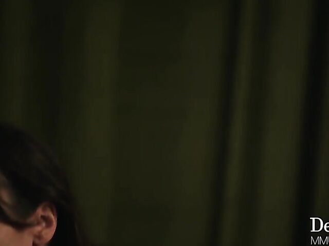 Brunette on brunette lesbian scene with Alex Coal and Lexi Luna