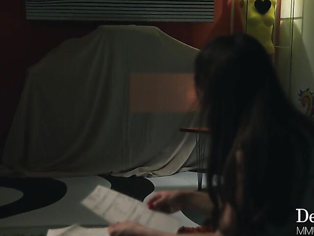 Brunette on brunette lesbian scene with Alex Coal and Lexi Luna