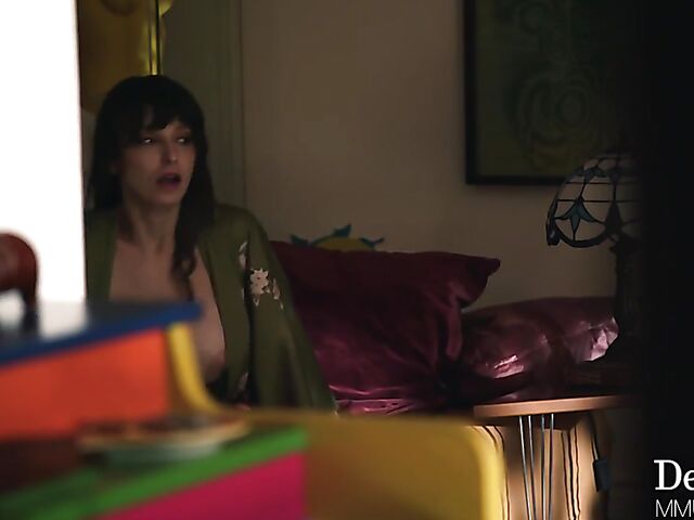 Brunette on brunette lesbian scene with Alex Coal and Lexi Luna