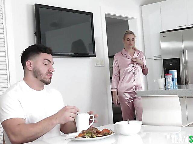 Addie Andrews seduces her husband's nephew with her natural tits