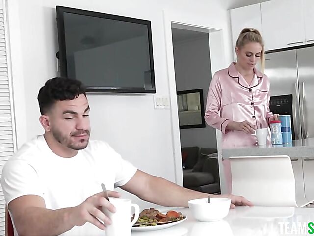 Addie Andrews seduces her husband's nephew with her natural tits