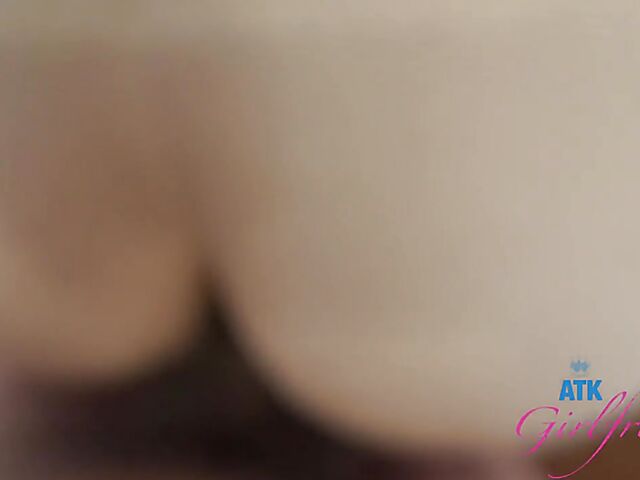 New ATK girlfriend Maria Anjel pleasures a cock in POV