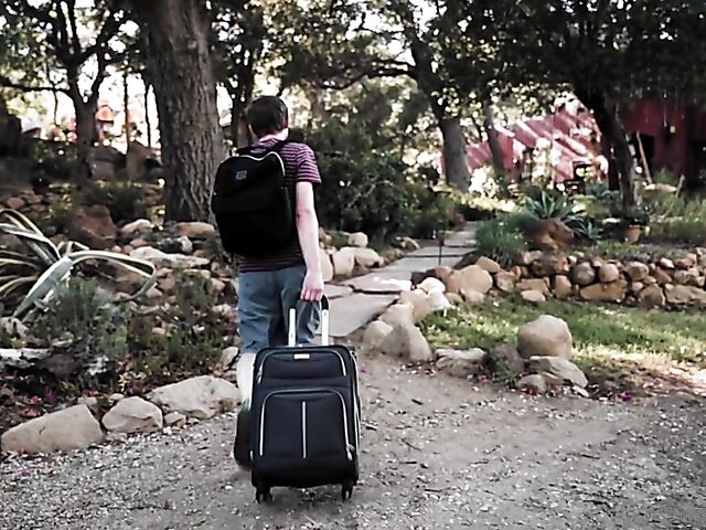 Reagan Foxx - Brunette MILF helps a boy in the bathroom