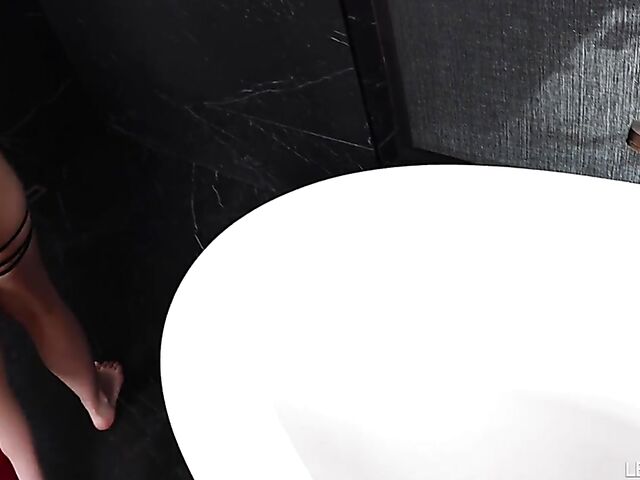 Anna Claire Clouds & Maddy May - Lesbian shower sex in lingerie