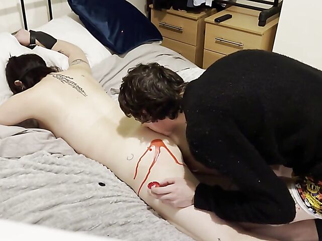 Oliver & April - Kinky couple's amateur BDSM video