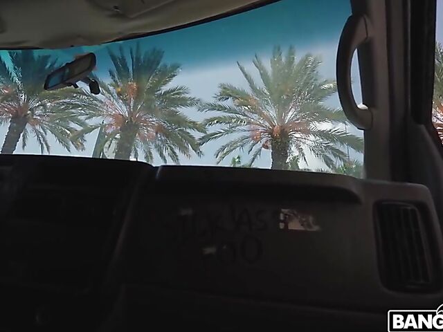 Babi Star - Bangbus Latina with fake boobs gets banged by a black guy