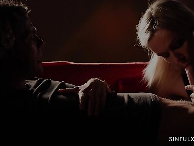 Busty MILF making love in the dark in erotic movie with Amber Jayne and Aubrey Black