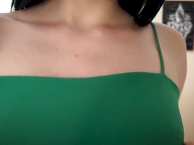 Adorably cute brunette Polly Pure gets nude for you