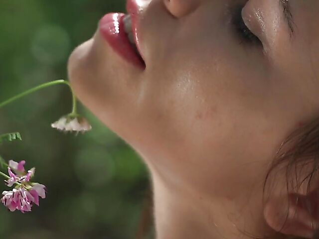 Summertime outdoor masturbation in the middle of the day with teen goddess Sirena Milano