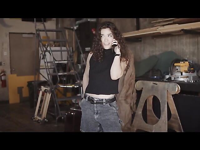 Standing fuck in the backstreet with sexy blonde waitress Anna Claire Clouds