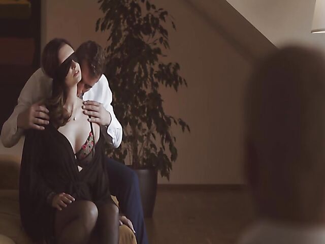 Jenifer Jane - Blindfolded wife gets nailed in front of her husband