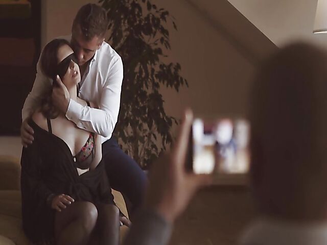 Jenifer Jane - Blindfolded wife gets nailed in front of her husband