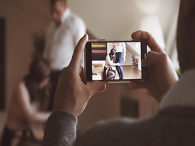 Jenifer Jane - Blindfolded wife gets nailed in front of her husband