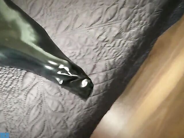 Little Caprice anal in latex from your point of view