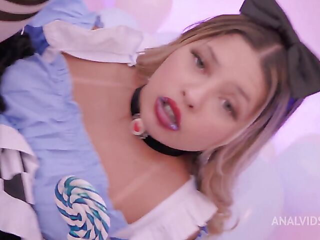 Cosplay anal with playful hot chick May Akemi