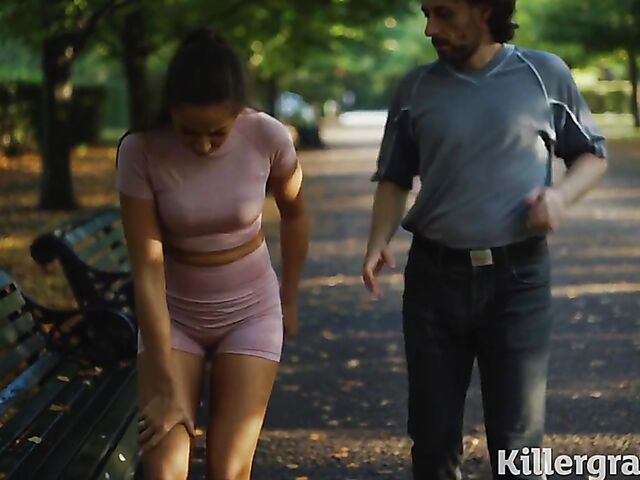 Old and young sex with sporty babe Lara Lee