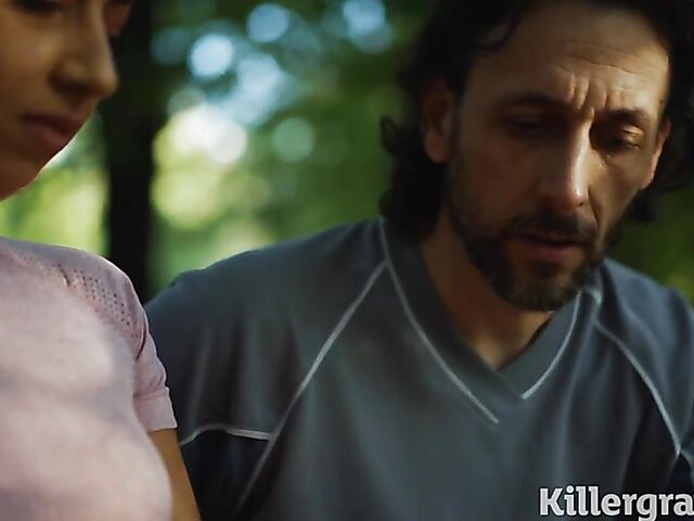 Old and young sex with sporty babe Lara Lee