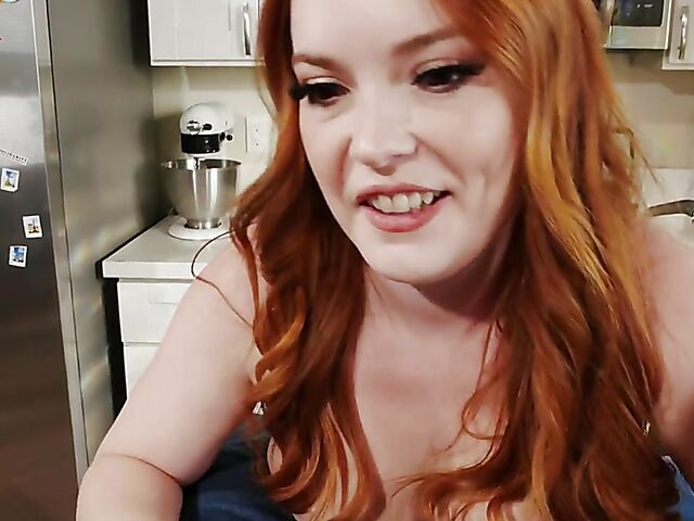 Summer Hart - Cooking redhead MILF POV in the kitchen
