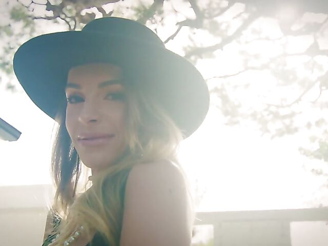 Kimmy.Granger - Fake tits babe solo in her black dress