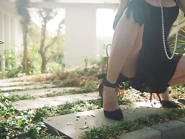 Kimmy.Granger - Fake tits babe solo in her black dress