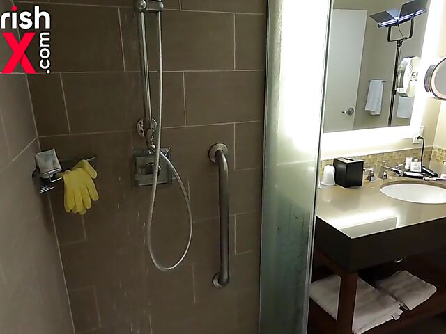 Behind the scenes shower with Australian redhead Devyn Lux