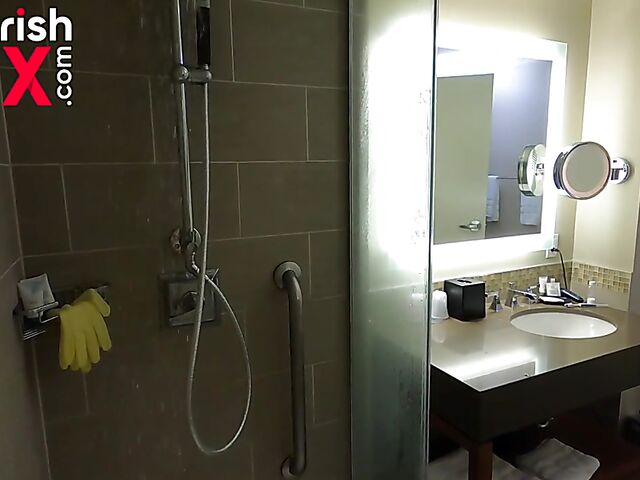 Behind the scenes shower with Australian redhead Devyn Lux