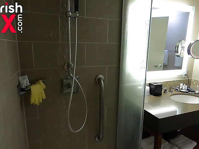 Behind the scenes shower with Australian redhead Devyn Lux