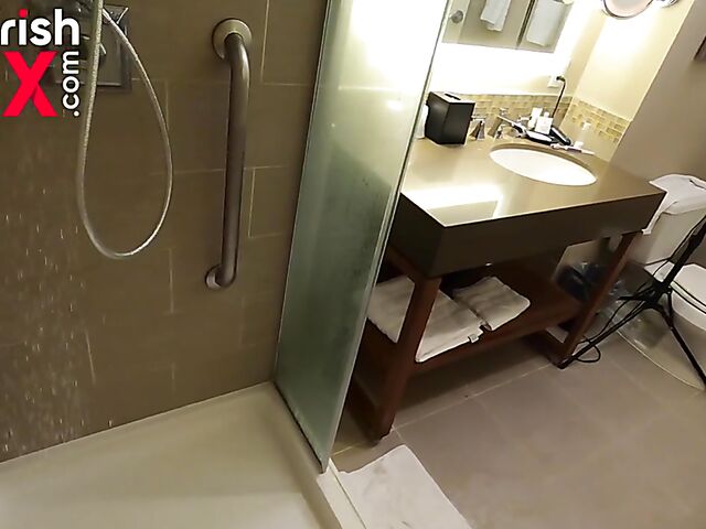 Behind the scenes shower with Australian redhead Devyn Lux